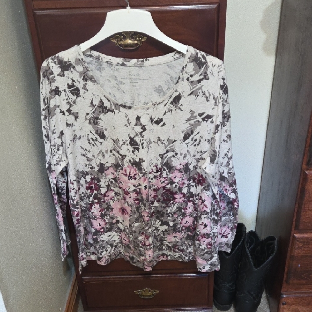 Floral Print Long Sleeve Top
